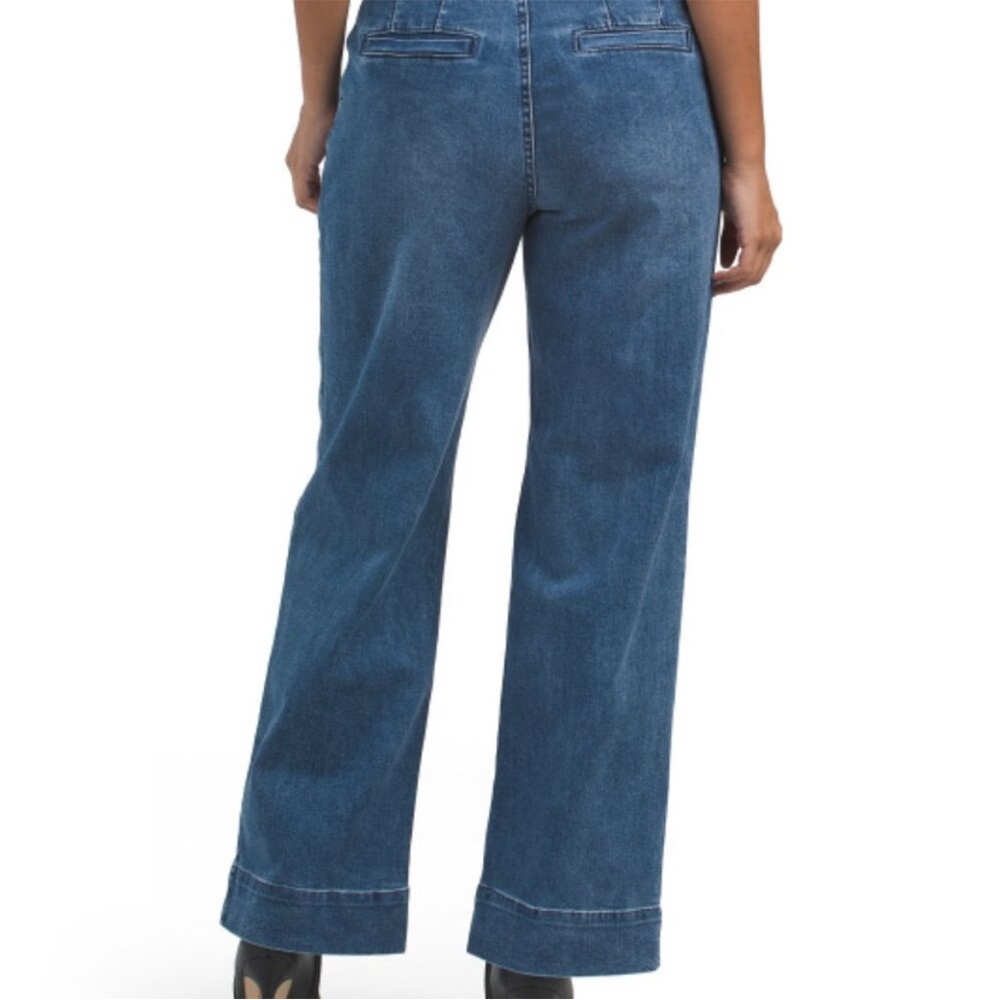 Classic Blue Women's wide leg Jeans - Picture 5 of 9